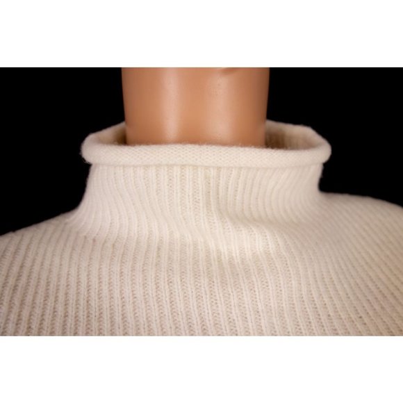 THE ROW New Natural Lonie Top In Wool And Cashmere Sweater M L - Picture 3 of 7